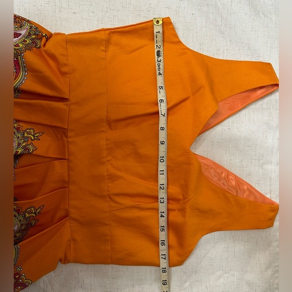 Spense Orange Midi Dress with Cotton Blend🌴☀️ - Picture 6 of 12